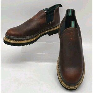 Georgia Giant Mens Romeo Slip-On Steel Toe Work Shoe Brown Size 14M EU 49